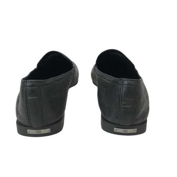 Frye Claire Venetian Black Leather Loafers Womens Size 11M - Picture 2 of 7